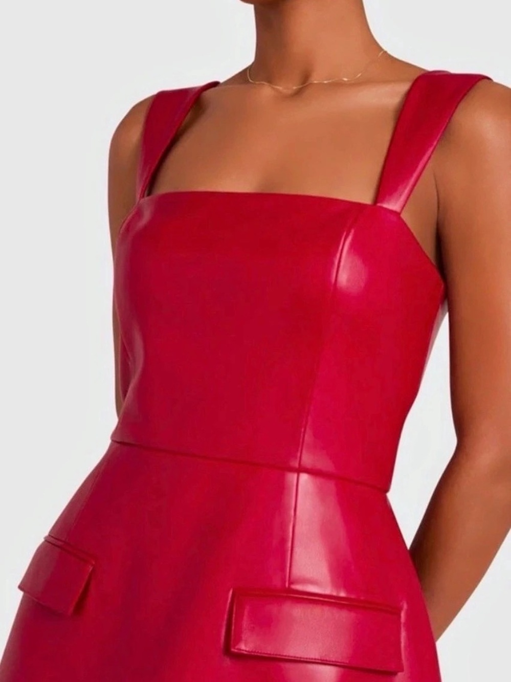 Red skort Romper - Picture 3 of 4